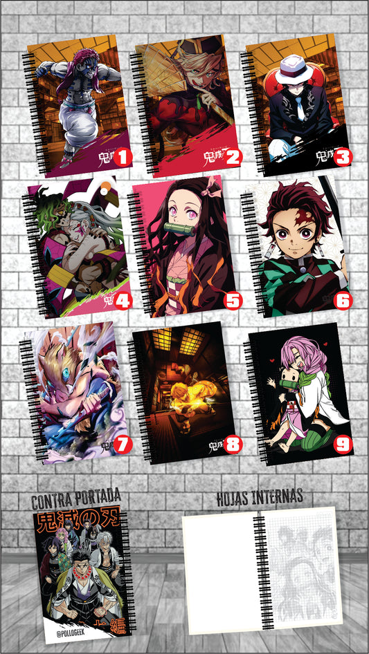 Cuaderno Demons Slayer Grandes