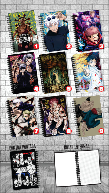 Cuaderno Jujutsu Kaisen 1 Grandes