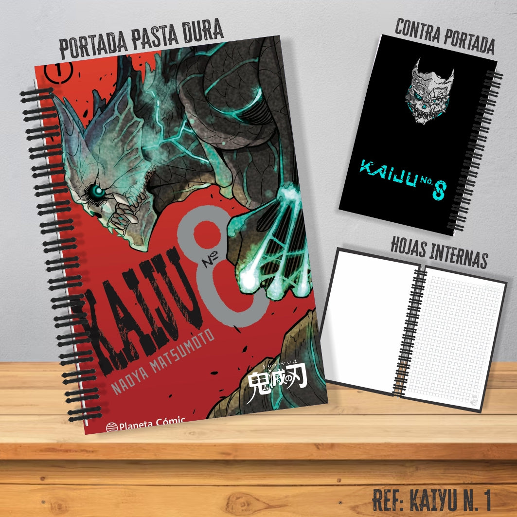 Cuaderno Kaiju No. 8 Grande